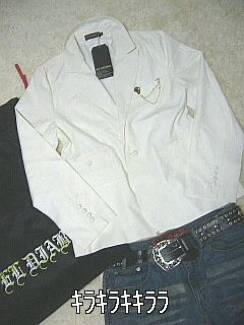 【EL DIABLO/エル ディアブロ】《New》サロン系★テーラード・ジャケット<ホワイトLL> < 男性ファッション 【EL DIABLO/エル ディアブロ】《New》サロン系★テーラード・ジャケット<ホワイトLL> < 男性ファッションの