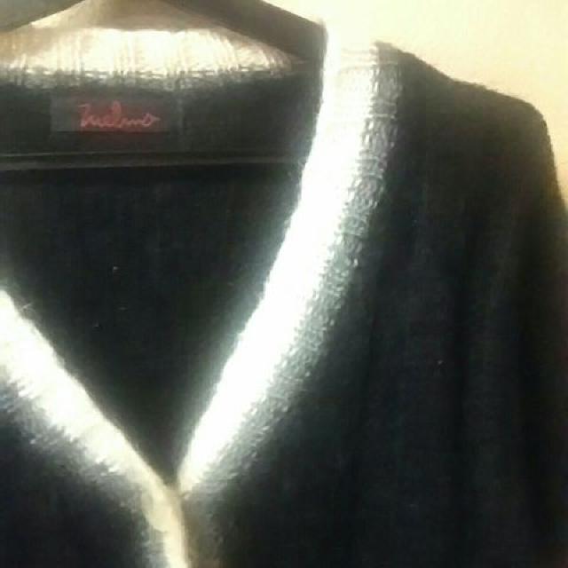 used美品★モヘア左袖ライン入カーデ < 男性ファッション  used美品★モヘア左袖ライン入カーデ < 男性ファッションの