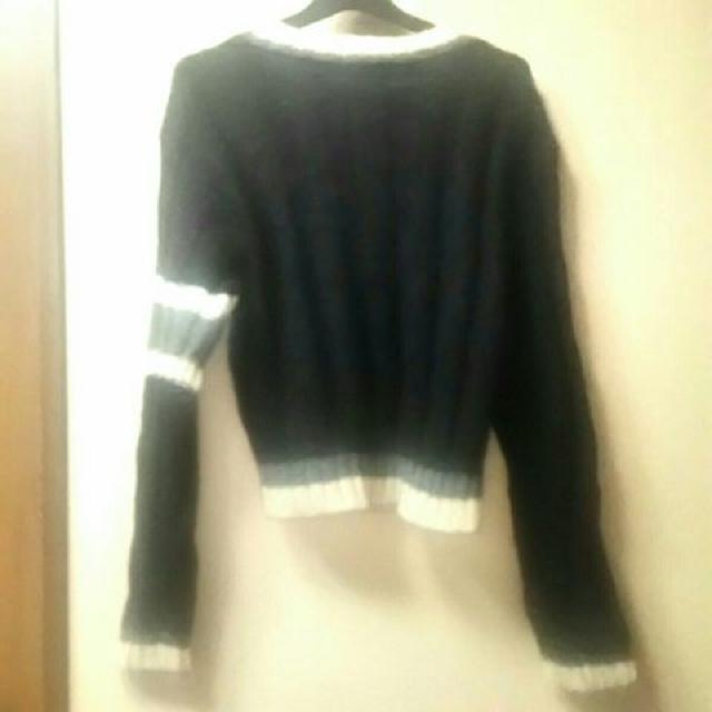 used美品★モヘア左袖ライン入カーデ < 男性ファッション  used美品★モヘア左袖ライン入カーデ < 男性ファッションの