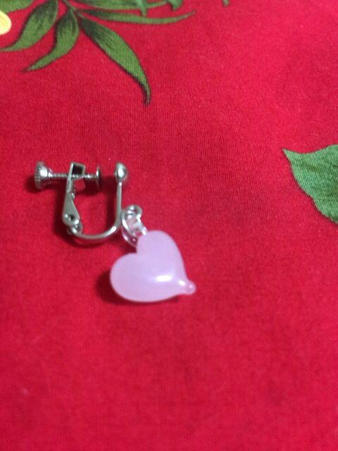 新品未使用☆ガラスピンクハート☆イヤリング&リングセット☆ < 女性アクセサリー/時計 新品未使用☆ガラスピンクハート☆イヤリング&リングセット☆ < 女性アクセサリー/時計の