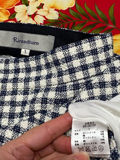 Rirandture☆ネイビー×白ギンガムチェックミニスカート☆ < ブランド  Rirandture☆ネイビー×白ギンガムチェックミニスカート☆ < ブランドの