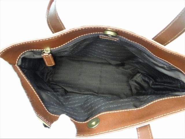BURBERRY LONDON o[o[h `FbN PVCg[gobO nhobO x[WnUSED  uh 