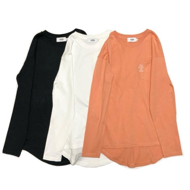 マウジーAZULmoussy◎ラウンドヘム長袖Tシャツ◎色違いで3着(M)新品 < ブランド マウジーAZULmoussy◎ラウンドヘム長袖Tシャツ◎色違いで3着(M)新品 < ブランドの