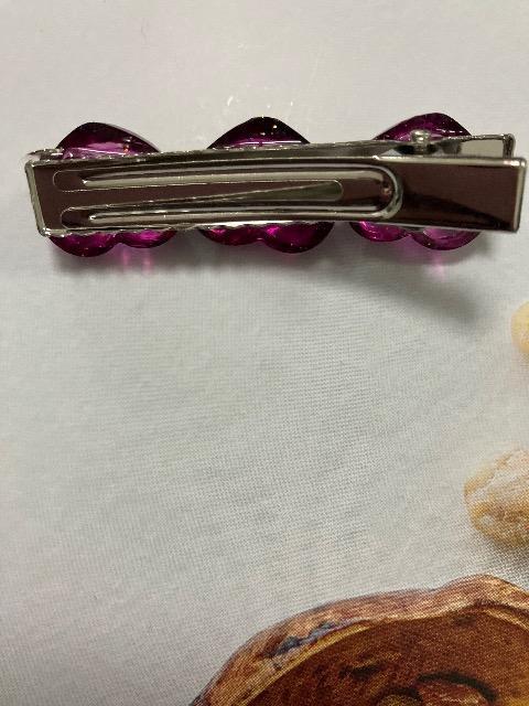 ハンドメイド レジン ヘアクリップ2点セット ハート ピンク < 女性ファッション  ハンドメイド レジン ヘアクリップ2点セット ハート ピンク < 女性ファッションの