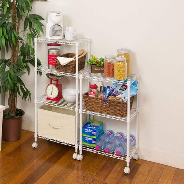 ルミナスメタルラックカラーラック ホワイト < インテリア/ライフ ルミナスメタルラックカラーラック ホワイト < インテリア/ライフの