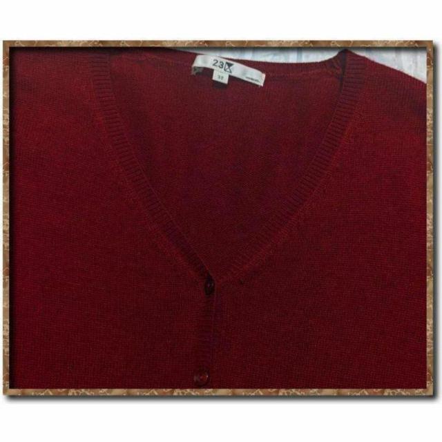 23区 シルクカシミヤニットカーディガン 赤☆やや難 < ブランド  23区 シルクカシミヤニットカーディガン 赤☆やや難 < ブランドの