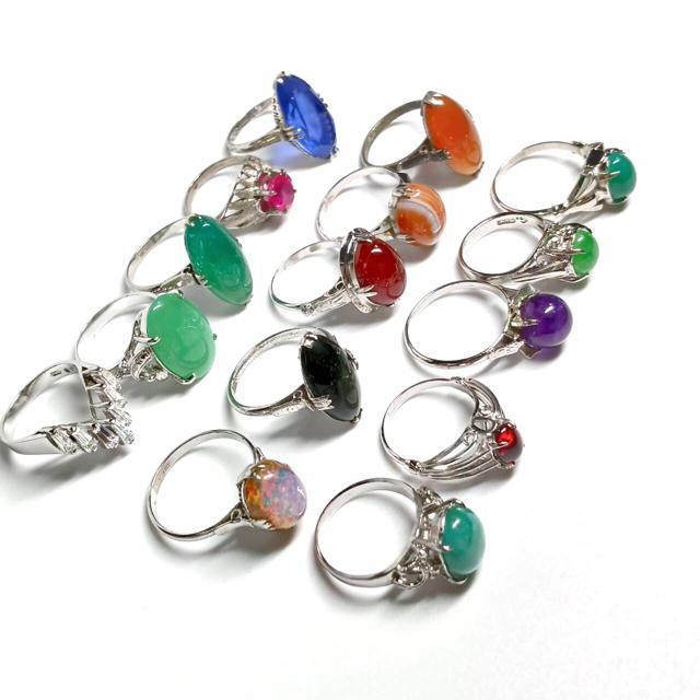 昭和レトロ ヴィンテージリング 千本透かし 合成石 天然石 指輪 15点 < 女性アクセサリー/時計 昭和レトロ ヴィンテージリング 千本透かし 合成石 天然石 指輪 15点 < 女性アクセサリー/時計の