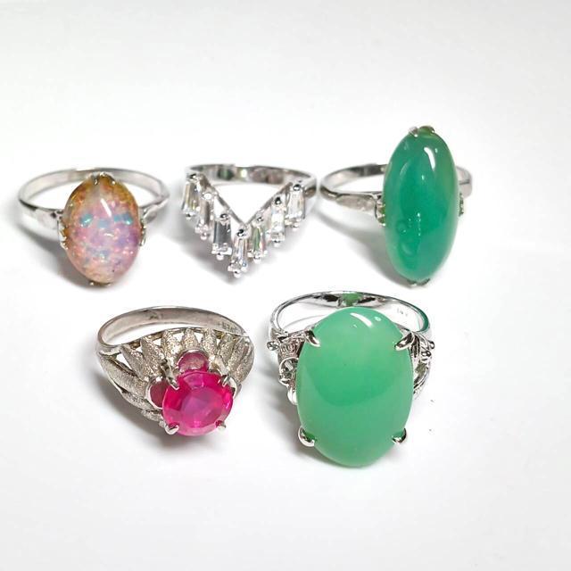 昭和レトロ ヴィンテージリング 千本透かし 合成石 天然石 指輪 15点 < 女性アクセサリー/時計 昭和レトロ ヴィンテージリング 千本透かし 合成石 天然石 指輪 15点 < 女性アクセサリー/時計の