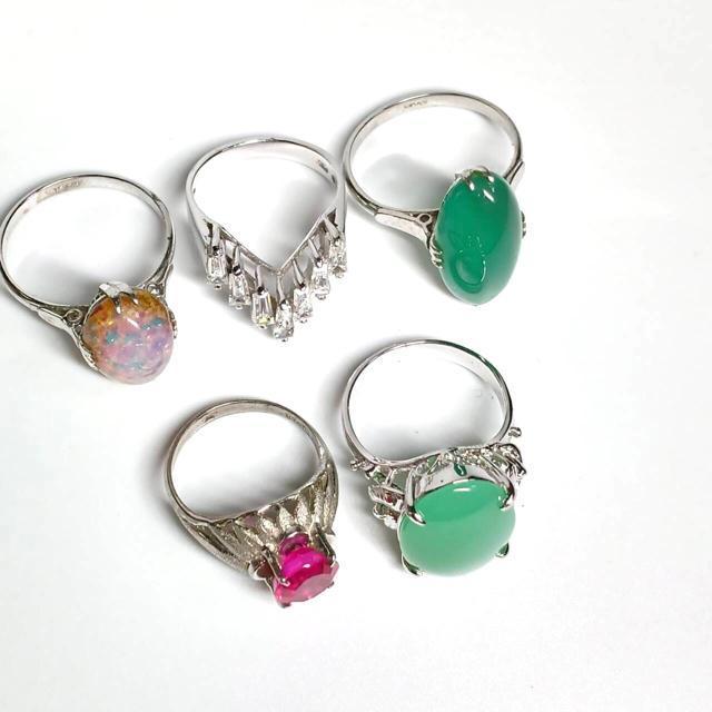 昭和レトロ ヴィンテージリング 千本透かし 合成石 天然石 指輪 15点 < 女性アクセサリー/時計 昭和レトロ ヴィンテージリング 千本透かし 合成石 天然石 指輪 15点 < 女性アクセサリー/時計の