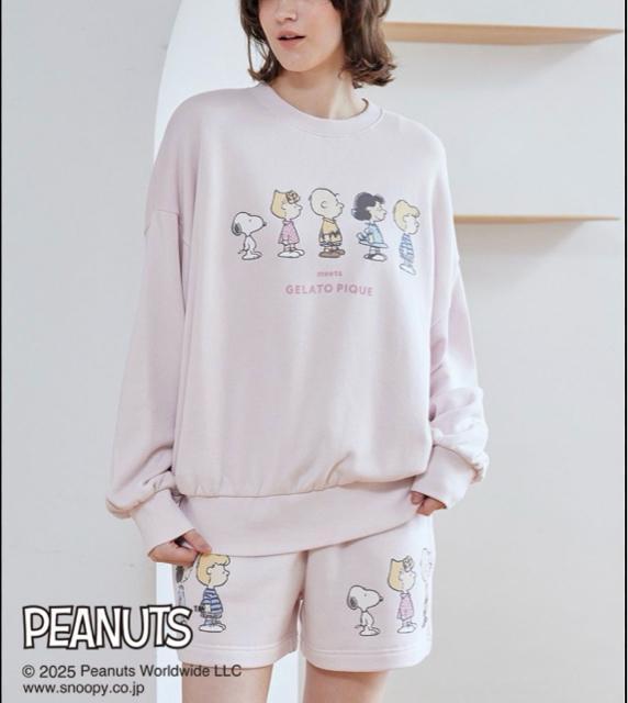 ジェラートピケ★ PEANUTS 裏毛プルオーバー(ピンク) < ブランド ジェラートピケ★ PEANUTS 裏毛プルオーバー(ピンク) < ブランドの
