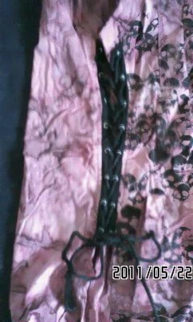 hNAOTO・タイダイ染めクラッシュ生地スカル柄編上ロングシャツ < ブランド hNAOTO・タイダイ染めクラッシュ生地スカル柄編上ロングシャツ < ブランドの