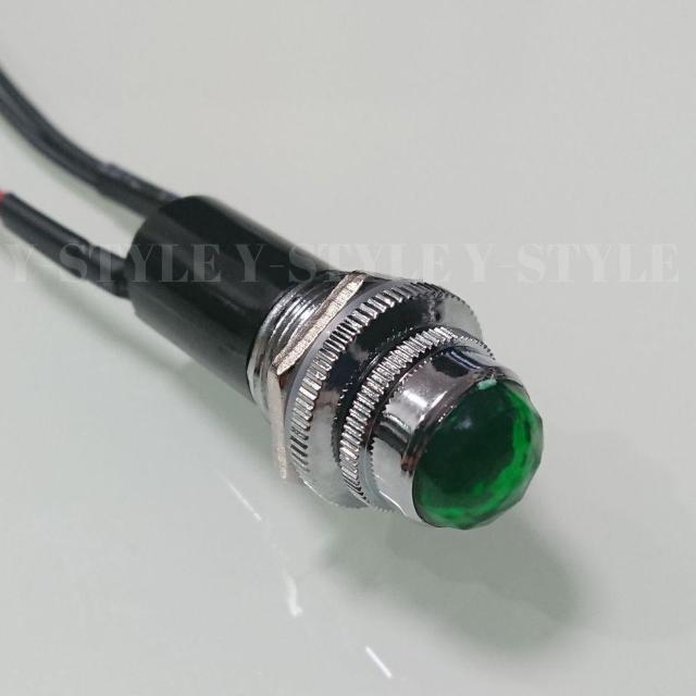 LEDパイロットランプ ダイヤカット 24V 10個セット(グリーン) < 自動車/バイク LEDパイロットランプ ダイヤカット 24V 10個セット(グリーン) < 自動車/バイク