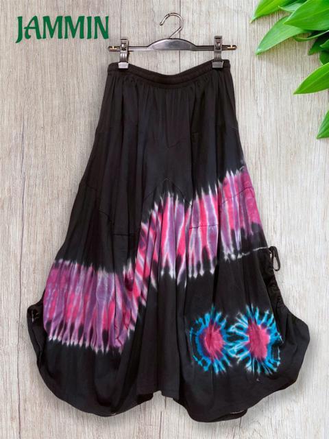 タイダイゆるめワイドパンツ★ヒッピー★アジアン★サイケ★個性派★エスニック < 女性ファッション  タイダイゆるめワイドパンツ★ヒッピー★アジアン★サイケ★個性派★エスニック < 女性ファッションの