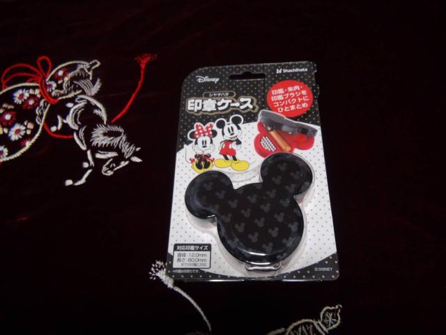 ミッキーマウスの印章ケース 新品未使用 3 !。 < インテリア/ライフ  ミッキーマウスの印章ケース 新品未使用 3 !。  < インテリア/ライフの