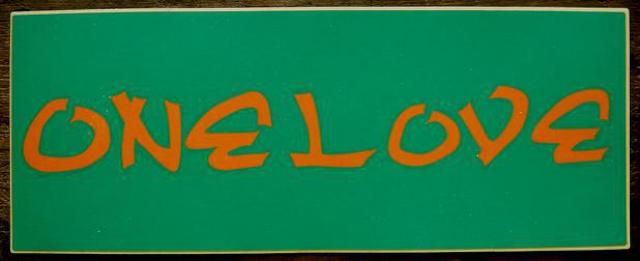 m-69 Original Sticker One Love �X�e�b�J�[ �������u �s�[�X ���Q�G  �� �z�r�[�� 