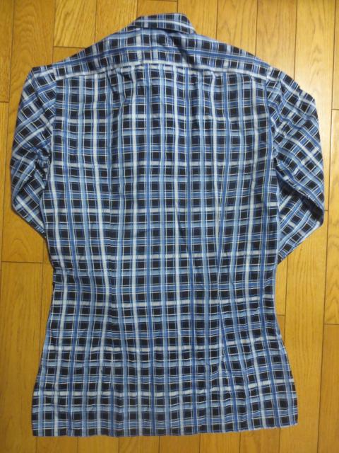 DURBAN  ダーバン ポリエステル×綿 長袖 シャツ M (37~38) MADE IN ITALY < 男性ファッション  DURBAN  ダーバン ポリエステル×綿 長袖 シャツ M (37~38) MADE IN ITALY < 男性ファッションの
