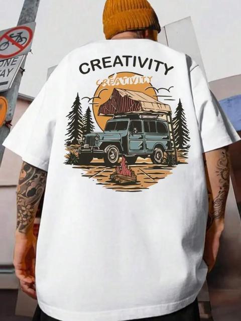 爆ヤス価格1090円★メンズ 半袖Tシャツ アドベンチャーグラフィックプリント USAサイズM(日本サイズXL相当)ホワイト < 男性ファッション 爆ヤス価格1090円★メンズ 半袖Tシャツ アドベンチャーグラフィックプリント USAサイズM(日本サイズXL相当)ホワイト < 男性ファッションの