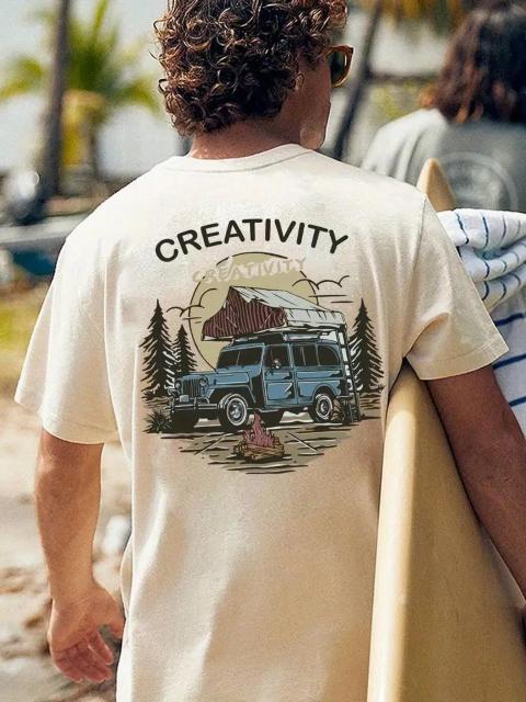 爆ヤス価格1090円★メンズ 半袖Tシャツ アドベンチャーグラフィックプリント USAサイズM(日本サイズXL相当)ホワイト < 男性ファッション 爆ヤス価格1090円★メンズ 半袖Tシャツ アドベンチャーグラフィックプリント USAサイズM(日本サイズXL相当)ホワイト < 男性ファッションの