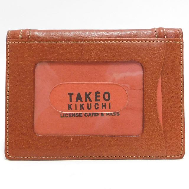 1000円 美品 TAKEO KIKUCHI タケオ キクチ カードケース 名刺入れ レザー 茶 メンズ < ブランド 1000円 美品 TAKEO KIKUCHI タケオ キクチ カードケース 名刺入れ レザー 茶 メンズ < ブランドの