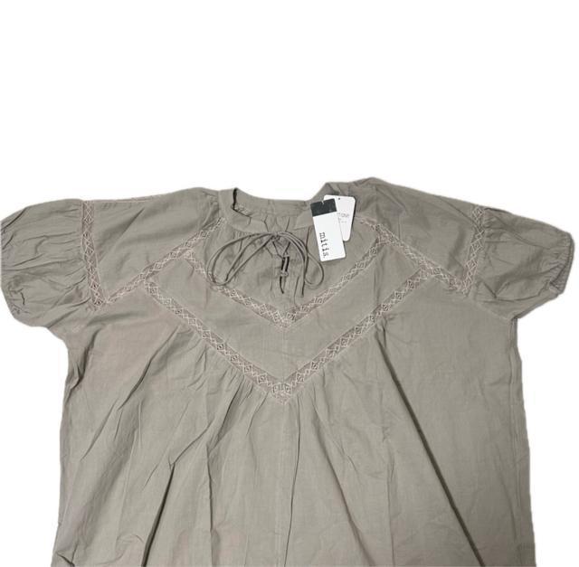 新品 タグ付き mitis インド綿 コットンキャブリック ワンピース  M < ブランド  新品 タグ付き mitis インド綿 コットンキャブリック ワンピース  M < ブランドの