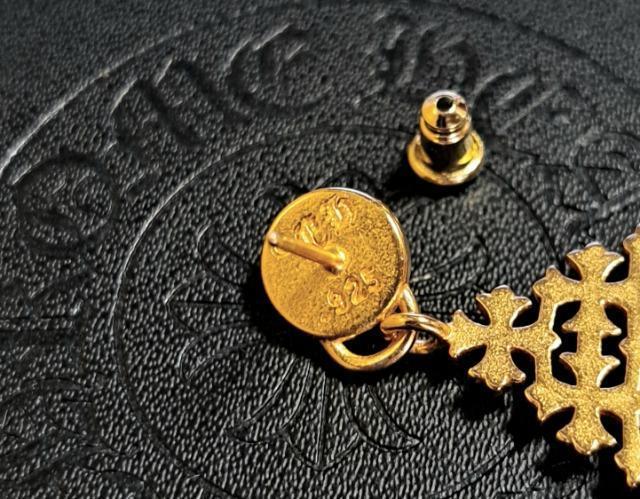 CHROME HEARTS/チェーンメイル プラス ドロップピアス 22K 片耳 < ブランド CHROME HEARTS/チェーンメイル プラス ドロップピアス 22K 片耳 < ブランドの