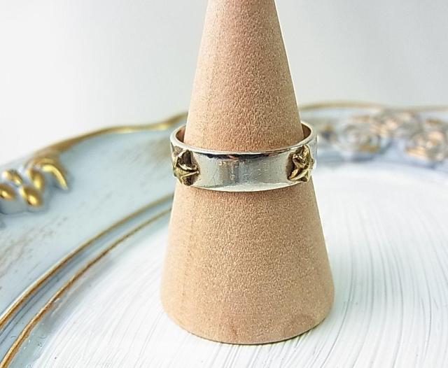 【正規品】Biju mam(ビジュマム)シルバー×真鍮リング 約11号 < 女性アクセサリー/時計 【正規品】Biju mam(ビジュマム)シルバー×真鍮リング 約11号 < 女性アクセサリー/時計の