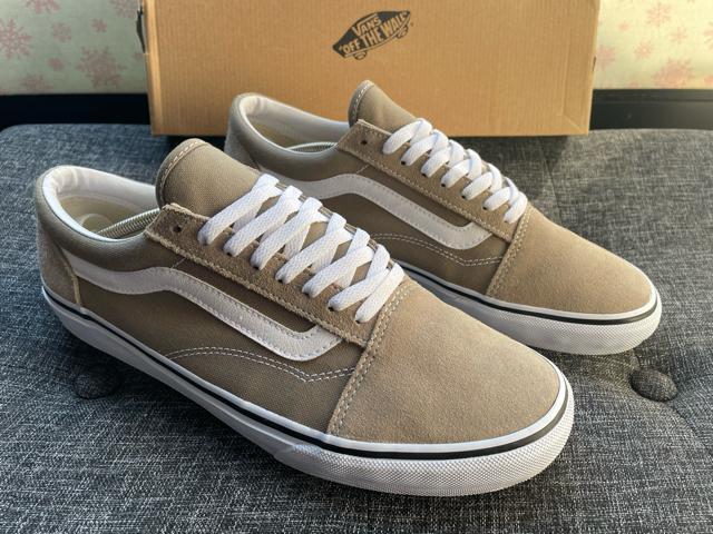 美品 VANS バンズ OLD SKOOL オールドスクール V36CF 0001 TAUPE US11カーキ ベージュ 限定色 < ブランド 美品 VANS バンズ OLD SKOOL オールドスクール V36CF 0001 TAUPE US11カーキ ベージュ 限定色 < ブランドの