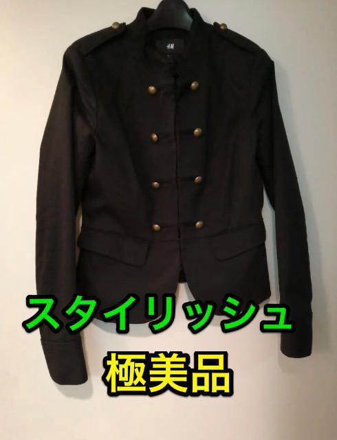 特価★極美品エイチアンドエムナポレオン・ジャケットくびれ美人ショート丈脚長効果抜群裏地付き高級スタイリッシュ希少 < 女性ファッション  特価★極美品エイチアンドエムナポレオン・ジャケットくびれ美人ショート丈脚長効果抜群裏地付き高級スタイリッシュ希少  < 女性ファッションの