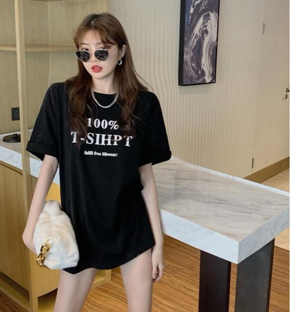 tシャツ ゆったり 英字ロゴ ブラック 大きいサイズ < 女性ファッション  tシャツ ゆったり 英字ロゴ ブラック 大きいサイズ < 女性ファッションの