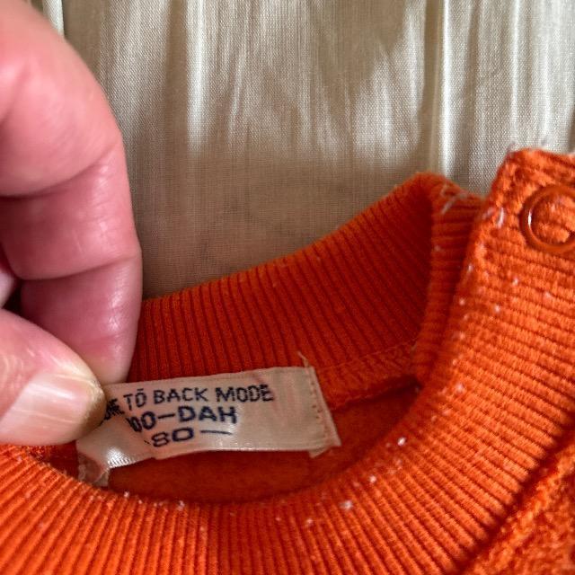 オレンジ色セーター80a < キッズ/ベビー  オレンジ色セーター80a < キッズ/ベビーの