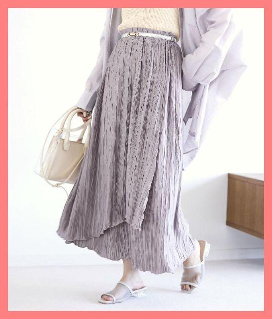 ☆ヘザー☆超美品♪重ねデザインストレッチフレアジャージロングスカート☆ < ブランド ☆ヘザー☆超美品♪重ねデザインストレッチフレアジャージロングスカート☆ < ブランドの