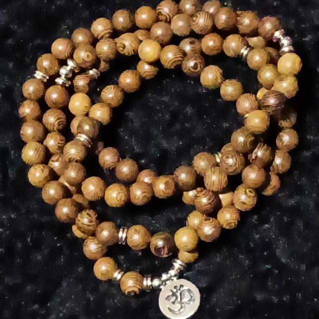 新品★108珠マラの木のブレスレット兼用ネックレス < 男性アクセサリー/時計  新品★108珠マラの木のブレスレット兼用ネックレス < 男性アクセサリー/時計の