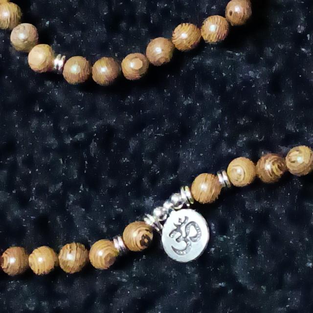 新品★108珠マラの木のブレスレット兼用ネックレス < 男性アクセサリー/時計  新品★108珠マラの木のブレスレット兼用ネックレス < 男性アクセサリー/時計の