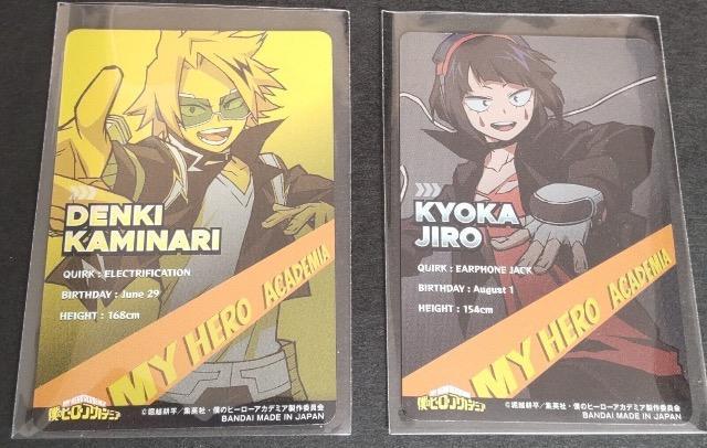僕のヒーローアカデミアメタリックカード☆ 上鳴電気・耳郎響香2枚セット < アニメ/コミック/キャラクター 僕のヒーローアカデミアメタリックカード☆ 上鳴電気・耳郎響香2枚セット < アニメ/コミック/キャラクターの
