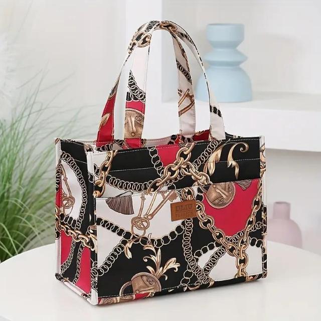 爆ヤス価格1090円★新作 厚手ナイロン トートバッグ 大容量 ポータブル ランチボックス 収納バッグ 弁当袋 ゴールデン < 女性ファッション  爆ヤス価格1090円★新作 厚手ナイロン トートバッグ 大容量 ポータブル ランチボックス 収納バッグ 弁当袋 ゴールデン  < 女性ファッションの