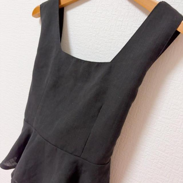 ◆Chille anap/チルアナップ◆ペプラムノースリカットソー★ブラック*背中リボン♪夏秋コーデ美品 < ブランド ◆Chille anap/チルアナップ◆ペプラムノースリカットソー★ブラック*背中リボン♪夏秋コーデ美品 < ブランドの