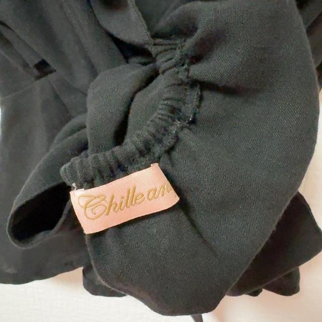 ◆Chille anap/チルアナップ◆ペプラムノースリカットソー★ブラック*背中リボン♪夏秋コーデ美品 < ブランド ◆Chille anap/チルアナップ◆ペプラムノースリカットソー★ブラック*背中リボン♪夏秋コーデ美品 < ブランドの