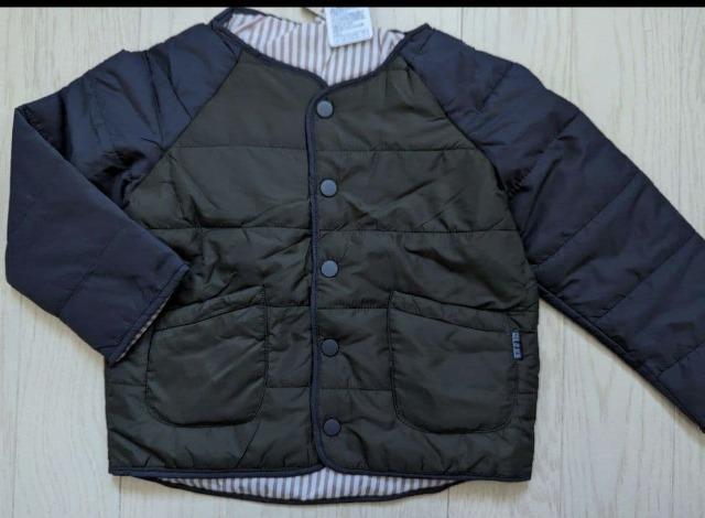 110★FUNNY STORY★中綿ノーカラージャケット★新品★送料無料 < キッズ/ベビー  110★FUNNY STORY★中綿ノーカラージャケット★新品★送料無料 < キッズ/ベビーの