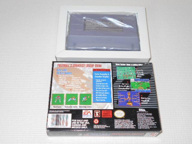 SFCJOHN MADDEN FOOTBALL'93 SNES CO  Q[{/\tg 