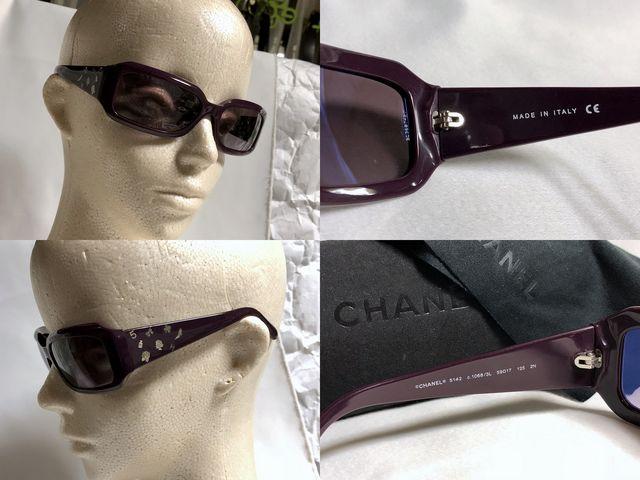 正規美 CHANELシャネル マルチアイコン ロゴサングラス ゴールド×ダークパープル ケース有 アイウェア < ブランド  正規美 CHANELシャネル マルチアイコン ロゴサングラス ゴールド×ダークパープル ケース有 アイウェア < ブランドの