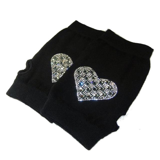 ラインストーン ハート ワッペン ハンドカバー グローブ 手袋 < 女性ファッション ラインストーン ハート ワッペン ハンドカバー グローブ 手袋 < 女性ファッションの