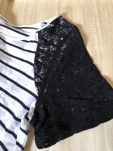 グローバルワーク★袖レース ボーダーカットソー S < ブランド  グローバルワーク★袖レース ボーダーカットソー S < ブランドの