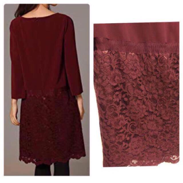 UNTITLED(アンタイトル) レース切り替えミディワンピ < ブランド UNTITLED(アンタイトル) レース切り替えミディワンピ < ブランドの