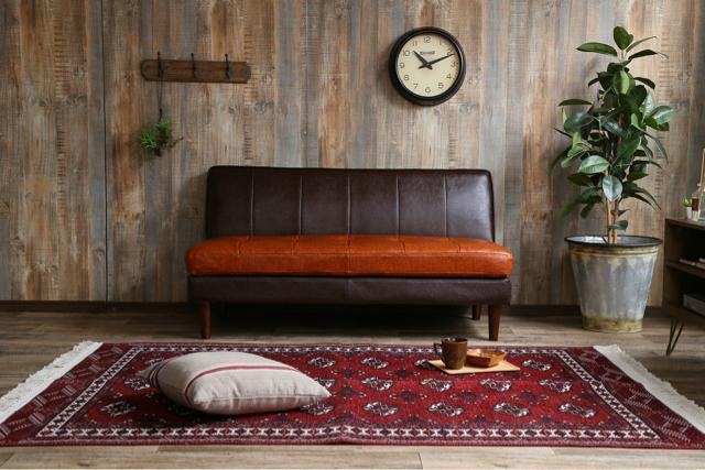 【送料無料】2人掛けベンチソファ ソファ ソファー 2人用 レトロモダン ヴィンテージ ブラウン ブラック < インテリア/ライフ 【送料無料】2人掛けベンチソファ ソファ ソファー 2人用 レトロモダン ヴィンテージ ブラウン ブラック < インテリア/ライフの