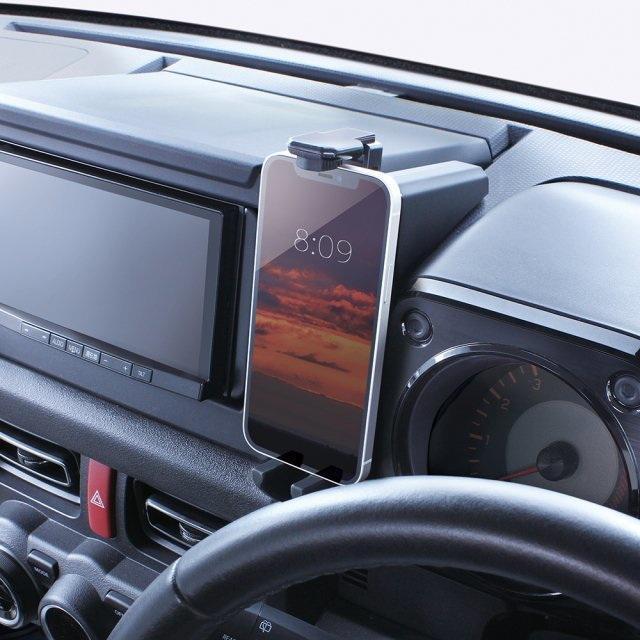 新型ジムニー専用設計で純正パネル感覚 スマートフォンホルダー モニターパネルとメータークラのすき間に取り付けるスマホホルダー < 自動車/バイク 新型ジムニー専用設計で純正パネル感覚 スマートフォンホルダー モニターパネルとメータークラのすき間に取り付けるスマホホルダー < 自動車/バイク