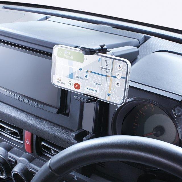 新型ジムニー専用設計で純正パネル感覚 スマートフォンホルダー モニターパネルとメータークラのすき間に取り付けるスマホホルダー < 自動車/バイク 新型ジムニー専用設計で純正パネル感覚 スマートフォンホルダー モニターパネルとメータークラのすき間に取り付けるスマホホルダー < 自動車/バイク