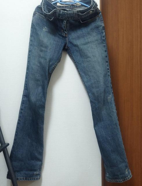 FAKE LONDON デニム 共布ベルト スリムブーツカットジーンズ XS < 女性ファッション  FAKE LONDON デニム 共布ベルト スリムブーツカットジーンズ XS  < 女性ファッションの