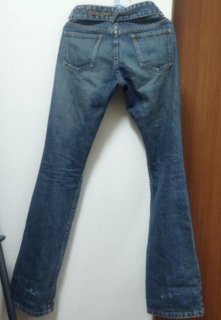 FAKE LONDON デニム 共布ベルト スリムブーツカットジーンズ XS < 女性ファッション  FAKE LONDON デニム 共布ベルト スリムブーツカットジーンズ XS < 女性ファッションの