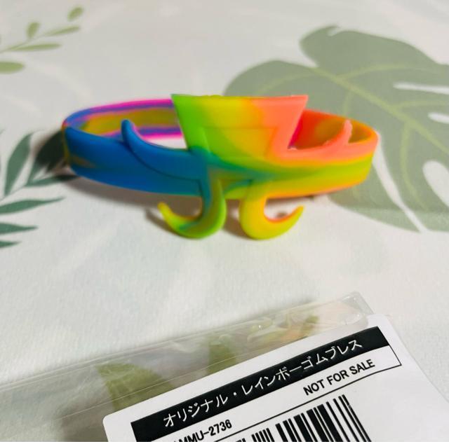 浜崎あゆみ TA オリジナル?レインボーゴムブレス 未使用 < タレントグッズ  浜崎あゆみ TA オリジナル?レインボーゴムブレス 未使用 < タレントグッズの
