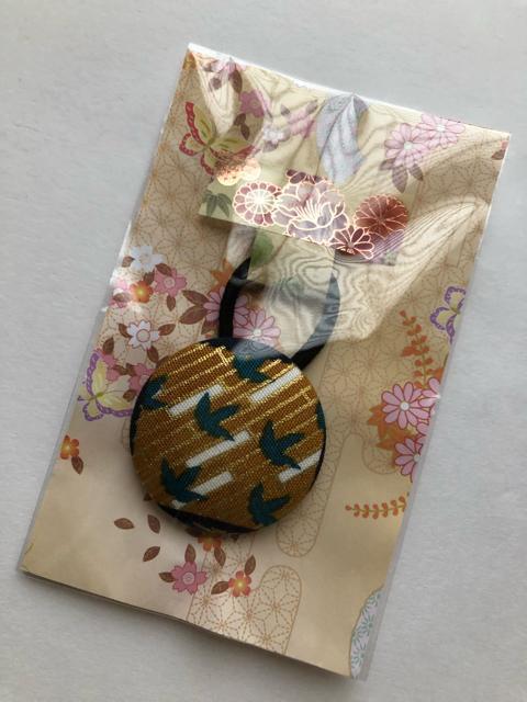 ハンドメイド ヘアゴム 特大 くるみボタン 和柄 < 女性ファッション  ハンドメイド ヘアゴム 特大 くるみボタン 和柄 < 女性ファッションの